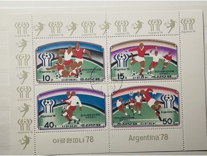 malý aršík MiNr. 1676 - 1679 KLDR 1977 * razítkovaný