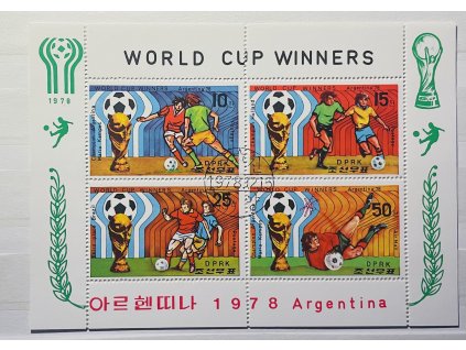 malý aršík MiNr. 1777 - 1780 KLDR 1978 * razítkovaný