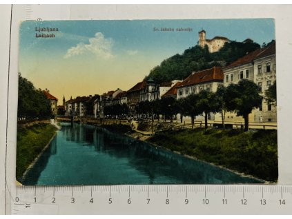 Pohlednice Ljubljana/Laibach – Sv. Jakoba nabrežje, cca 1925