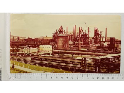 pohlednice velký formát Třinecké železárny, 1960