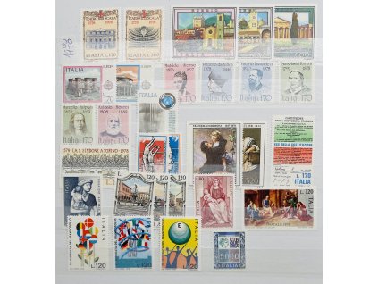 sestava poštovních známek 29 ks Itálie 1978 ** čisté