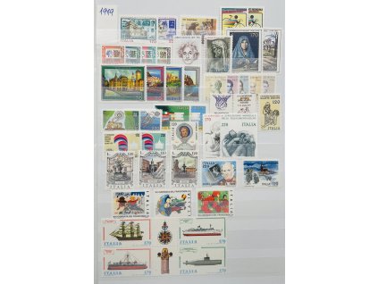 sestava poštovních známe 41 ks + 1x 6blok Itálie 1979 ** čisté
