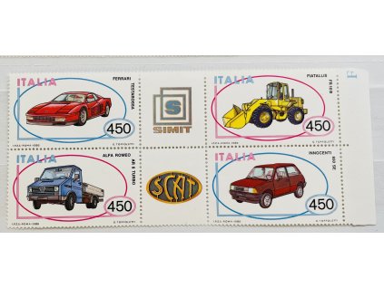 MiNr. 1980 - 1983 auta Itálie 1986 6blok s okr. ** čisté