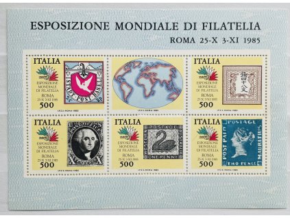 Aršík č. 2 zn. 1954 - 1958 Itálie 1985 ** čisté