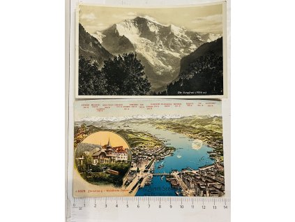 2 pohlednice Švýcarsko