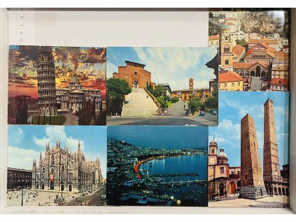 6x barevná pohlednice Itálie