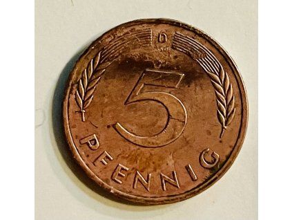 5 pfennig 1990 D