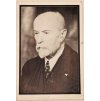 pohlednice smuteční  T. G. Masaryk, 1937