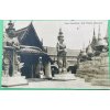 pohlednice RPPC Bangkok (Siam) - Wat Prakeo, Gate Guardians, odesláno 1938