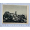 RPPC pohlednice Emauzský kostel v Praze po bombardování 14. 2. 1945