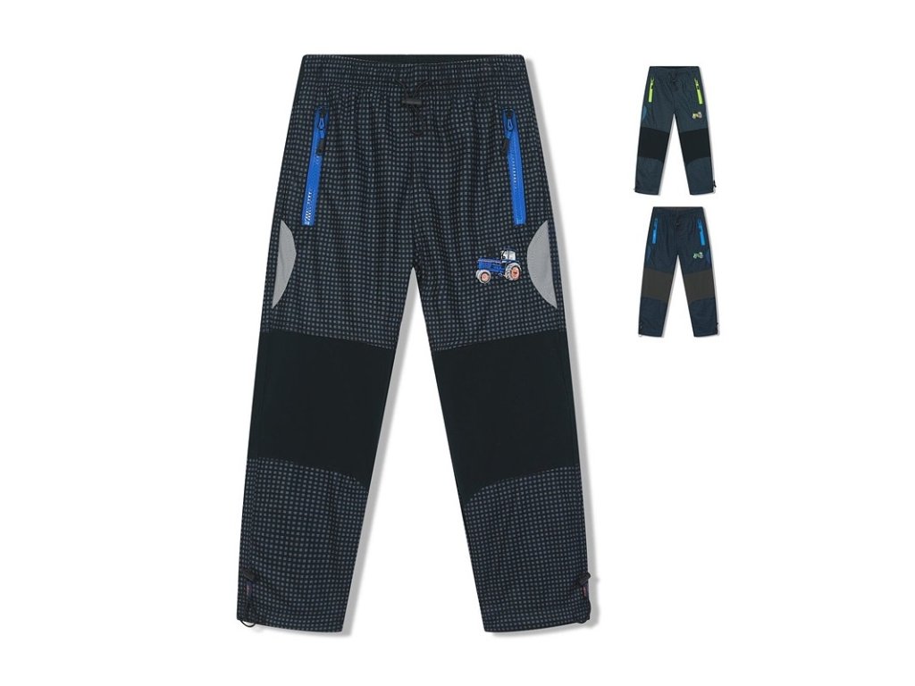 Chlapecké zateplené dětské kalhoty na podzim a zimu