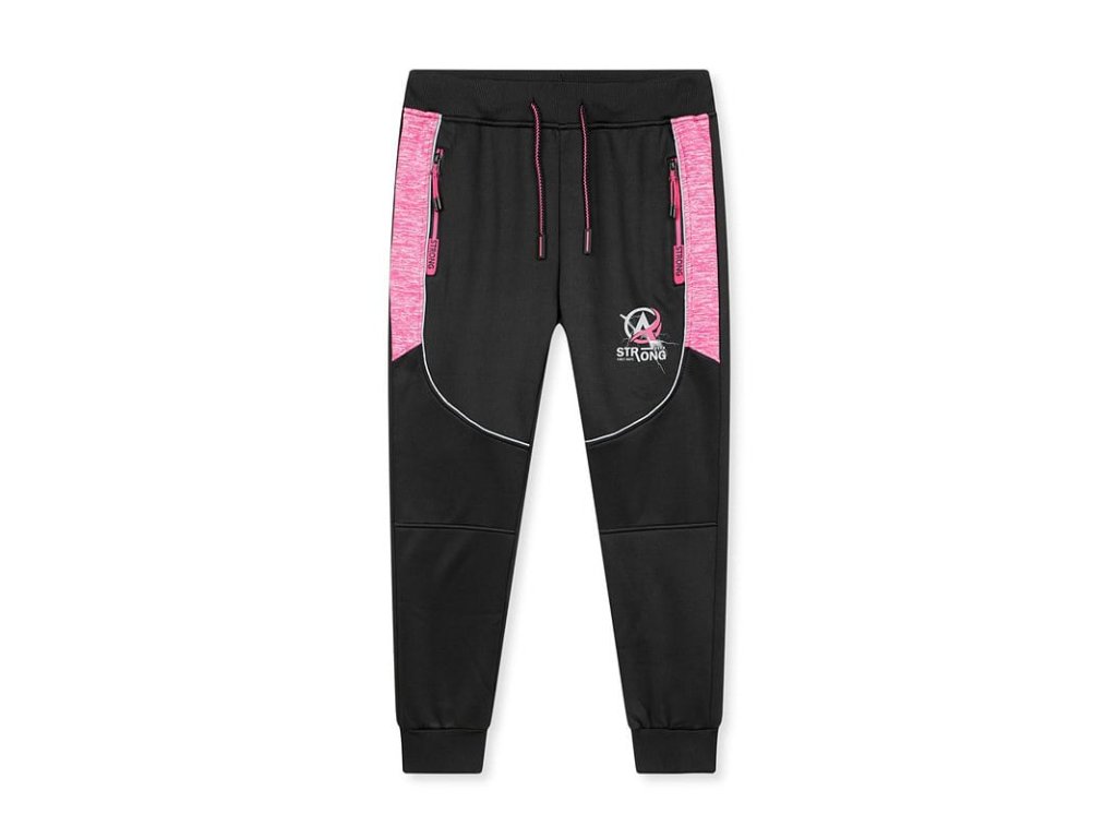 Dívčí softshellové tepláky zateplené fleecem