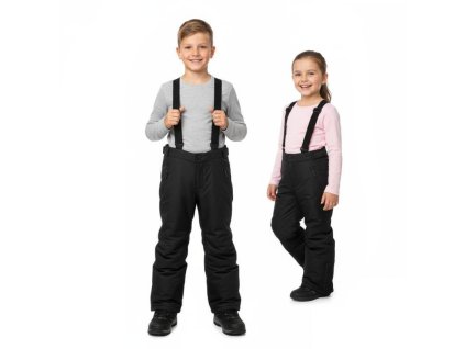 Černé lyžařské kalhoty pro děti