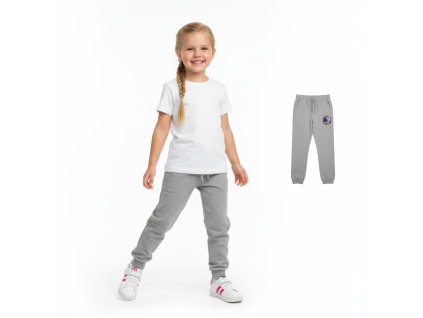 Pohodlné dívčí tepláky s oblíbeným obrázkem Anna a Elsa