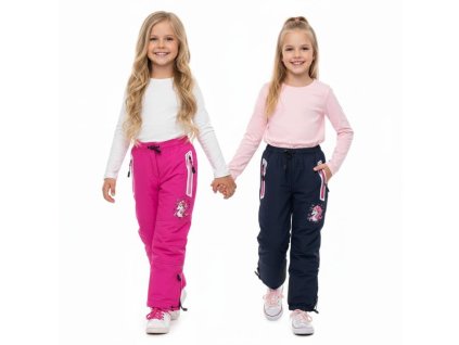 Dívčí zimní kalhoty s jednorožcem - hřejivé a odolné kalhoty pro venkovní aktivity