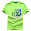 Chlapecké funkční tričko velikosti 134-164 v neonově zelinkavé barvě