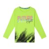 Kvalitní bavlněné tričko juniorského věku ve velikosti 134-164 v zelinkavé barvě