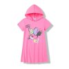 Dívčí juniorské šaty s kapucí KS2320-VELIKOSTI 134-164 barva růžová