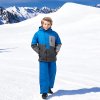 Chlapecká lyžařská souprava modro šedá HA09