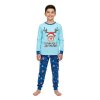 Chlapecké vánoční pyžamo světle modré