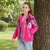 dívčí nepromokavá bunda s fleecem