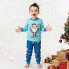 Chlapecké vánoční pyžamo světle modré