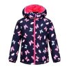 Dívčí zimní bunda s motýly
