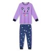 Pohodlné dětské pyžamo s dlouhým rukávem – fialková varianta
