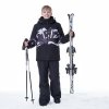 Chlapecká zimní lyžařská bunda černá/ šedo/ bílá - oblíbená kombinace pro kluky na svah i do města