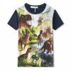 Chlapecké tričko s motivem dinosaurů tmavě modrá