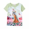 Dívčí tričko s krátkým rukávem s motivem koně