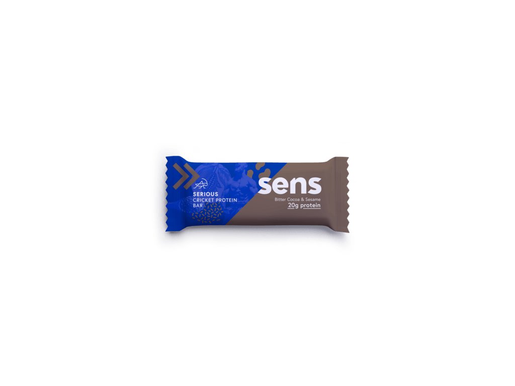 Sens Serious Protein Baton proteinowy świerszczowy 60 g (Smak Masło orzechowe i cynamon)