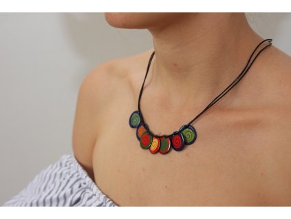 enamel necklace