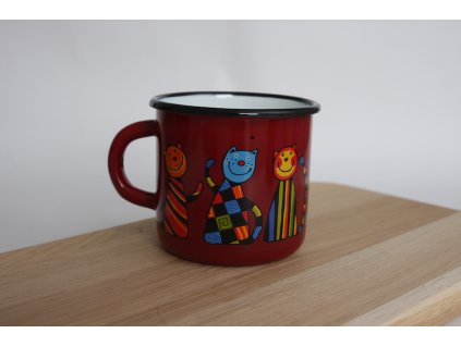 burgundy mug