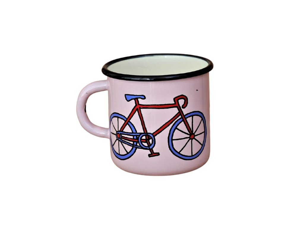 3851 pink mug with bikes