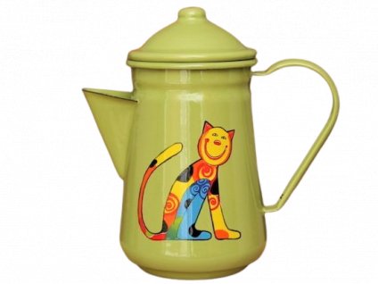 1026 coffee pot with cat