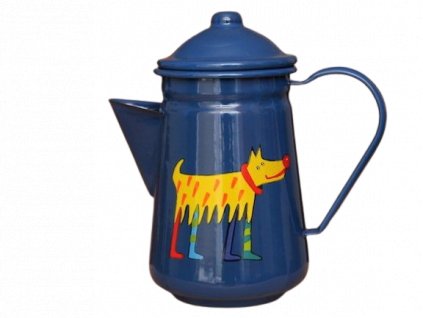1050 coffee pot with a dog