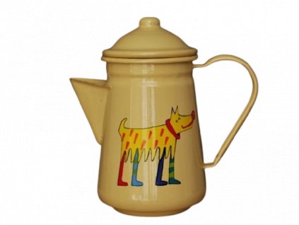 1053 coffee pot with a dog