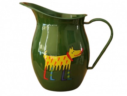 1167 pitcher with a dog