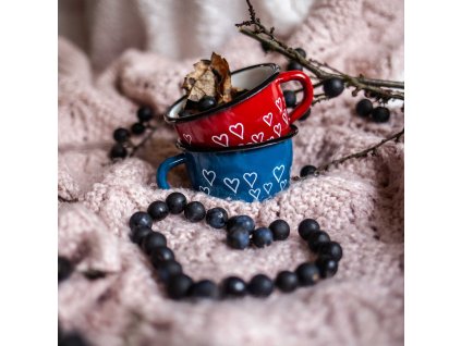 enamel mug set for Valentines day gift