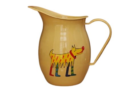 1221 pitcher with a dog