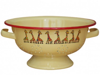 1971 colander giraffe yellow