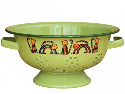 1989 colander stripy cats green