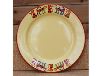 2264 5 plate yellow cat with dots