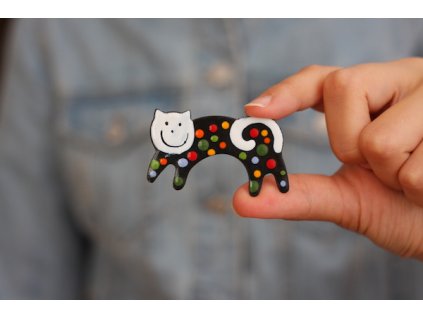 293 brooch cat