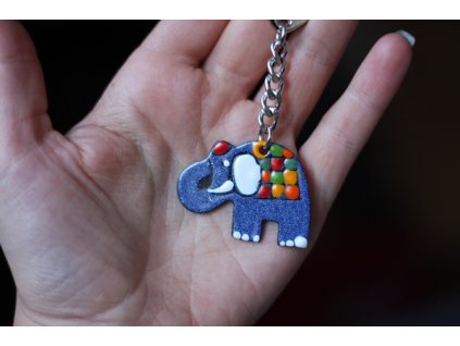 395 keychain elephant