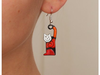 527 cat earrings