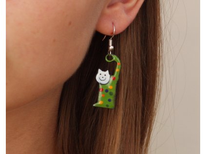 545 cat earrings