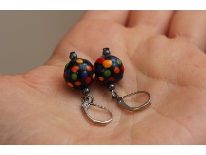 587 earrings ball