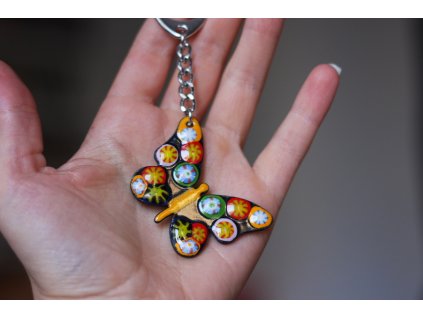 695 keychain butterfly